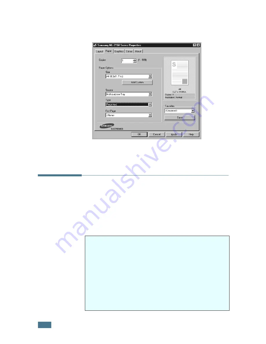 Samsung ML-2150 User Manual Download Page 87