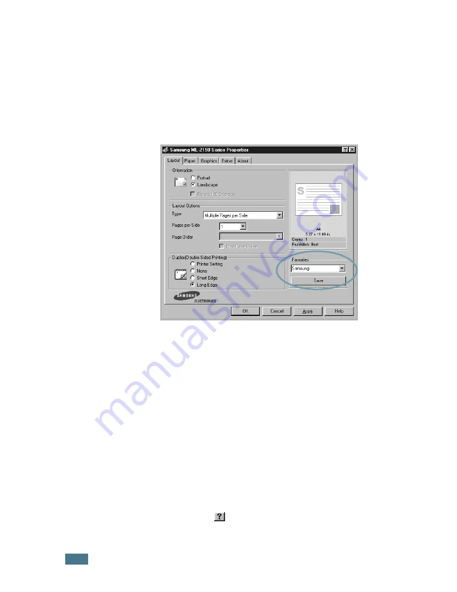 Samsung ML-2150 User Manual Download Page 95