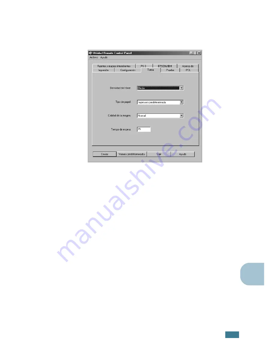 Samsung ML-2550 (Spanish) Manual Del Usario Download Page 191