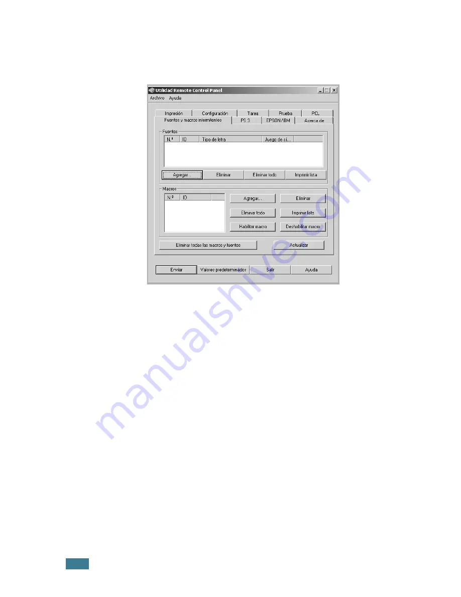 Samsung ML-2550 (Spanish) Manual Del Usario Download Page 194