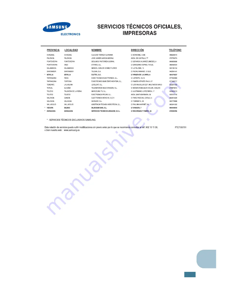 Samsung ML-2550 Скачать руководство пользователя страница 235