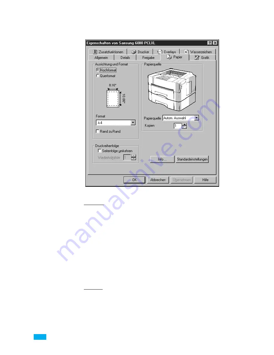 Samsung ML-6000 (German) Bedienungsanleitung Download Page 44