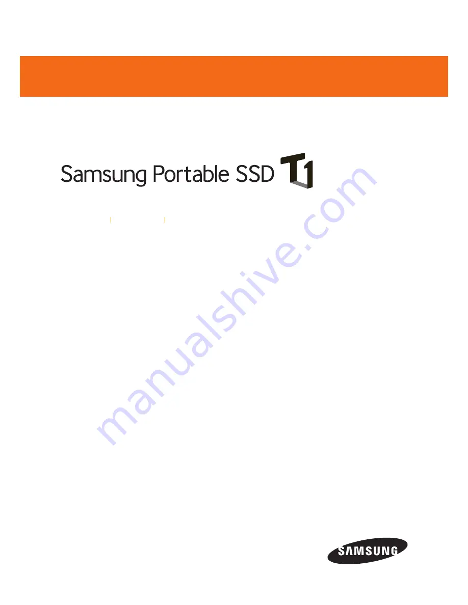 Samsung MU-PS1T0B User Manual And Warranty Statement Download Page 1