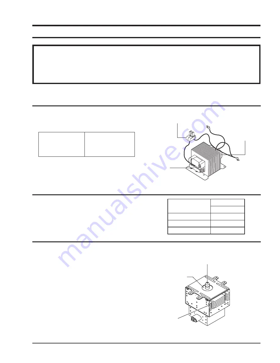 Samsung MW1030WE Service Manual Download Page 14