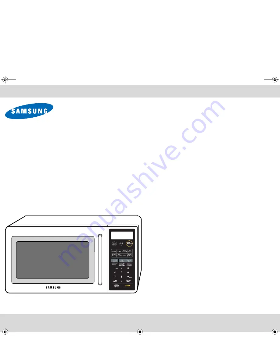 Samsung MW1281STB Owner'S Manual Download Page 1