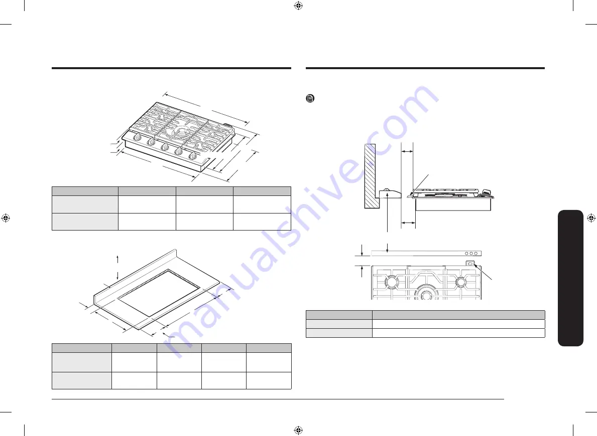 Samsung NA30N9755T Series Installation Manual Download Page 11