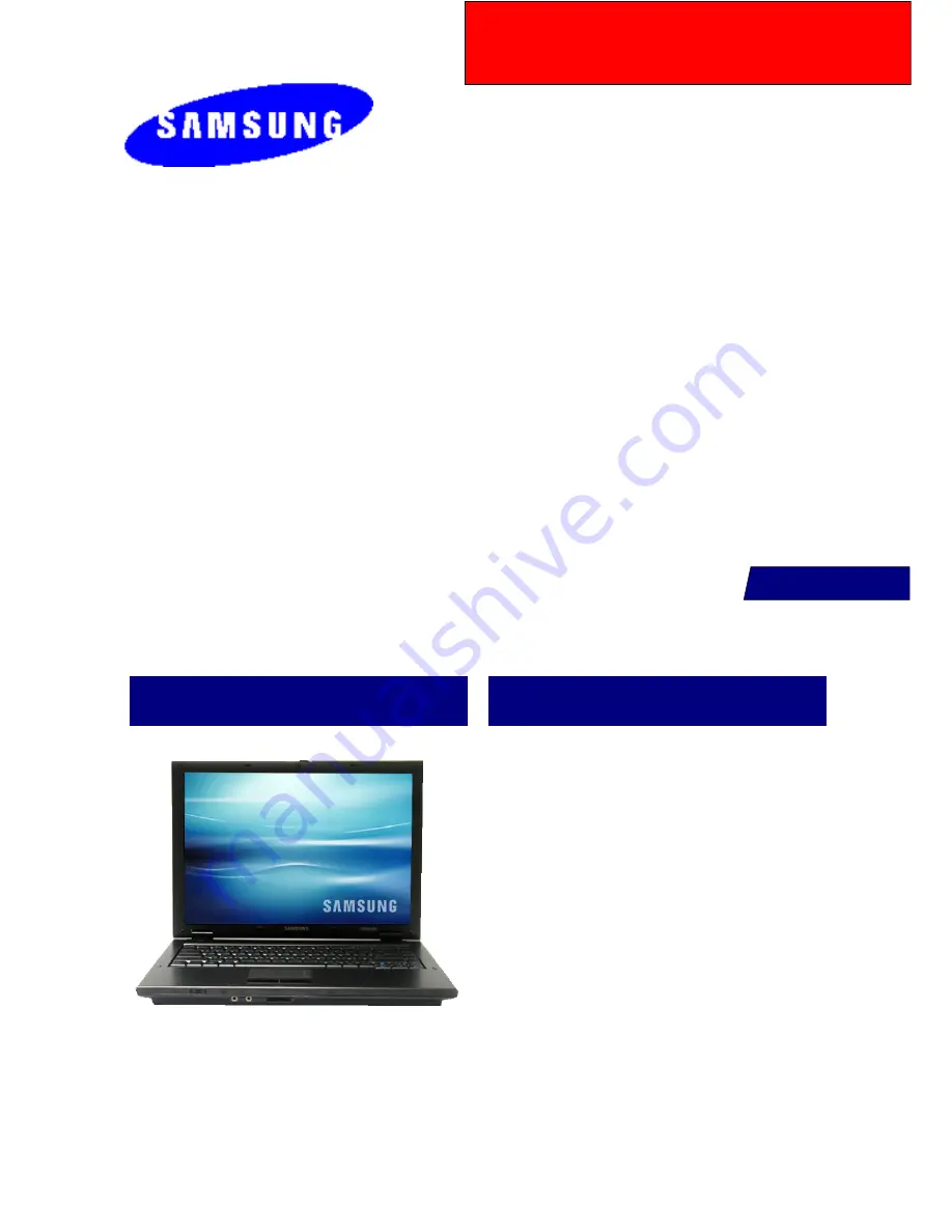 Samsung NP-R25 Series Service Manual Download Page 1