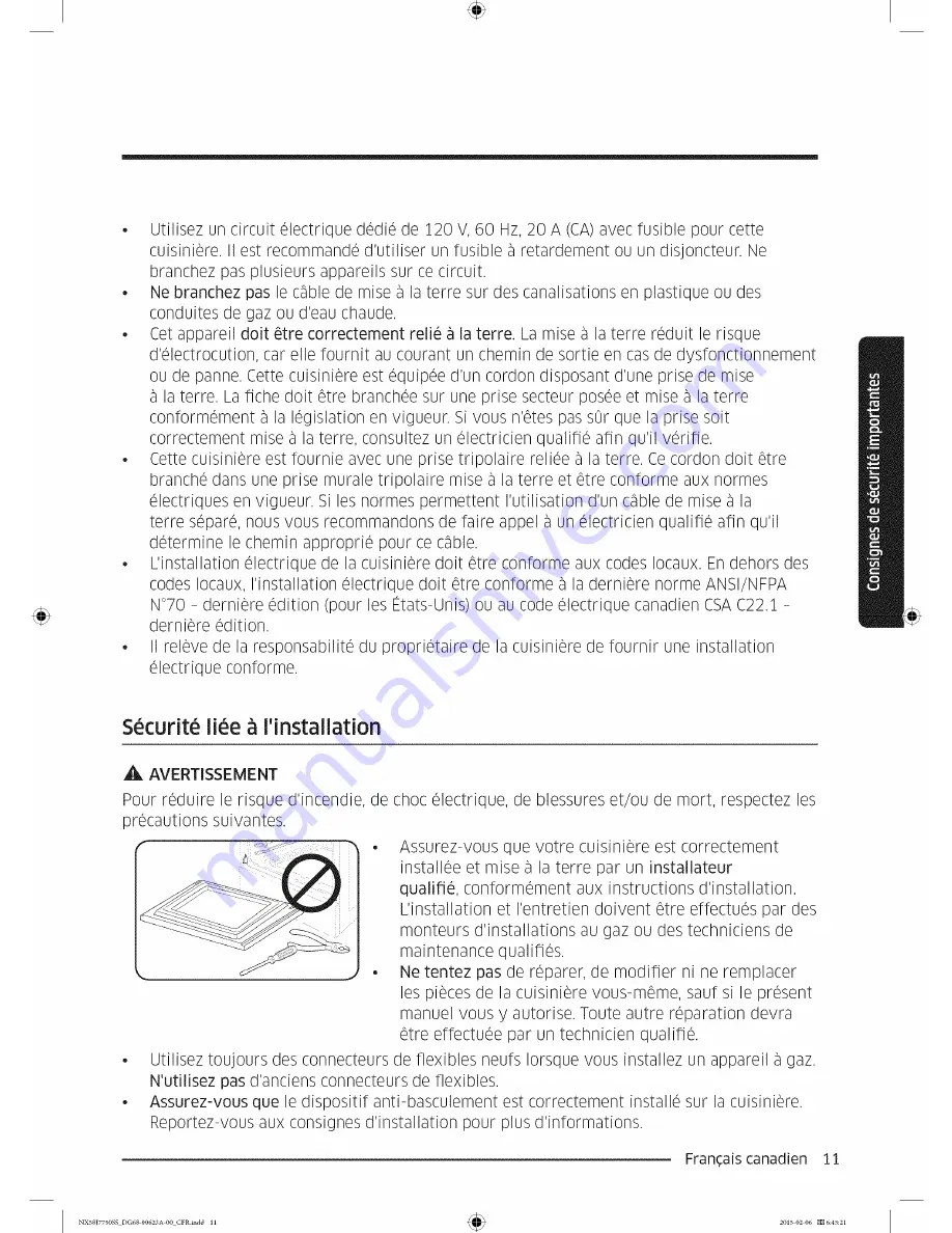 Samsung NX5837750SS User Manual Download Page 95