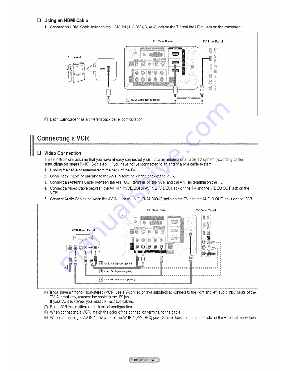 Samsung PN50B650S1F User Manual Download Page 13