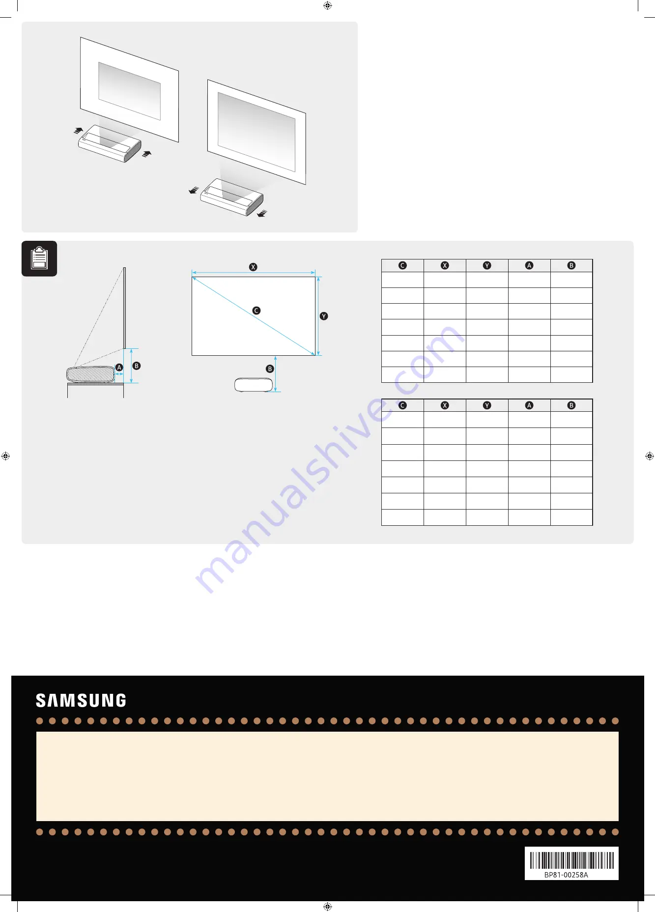 Samsung Premiere Quick Setup Manual Download Page 1