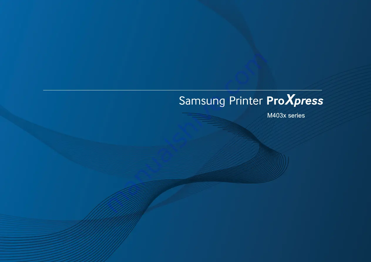 Samsung ProXpress M4030ND User Manual Download Page 1