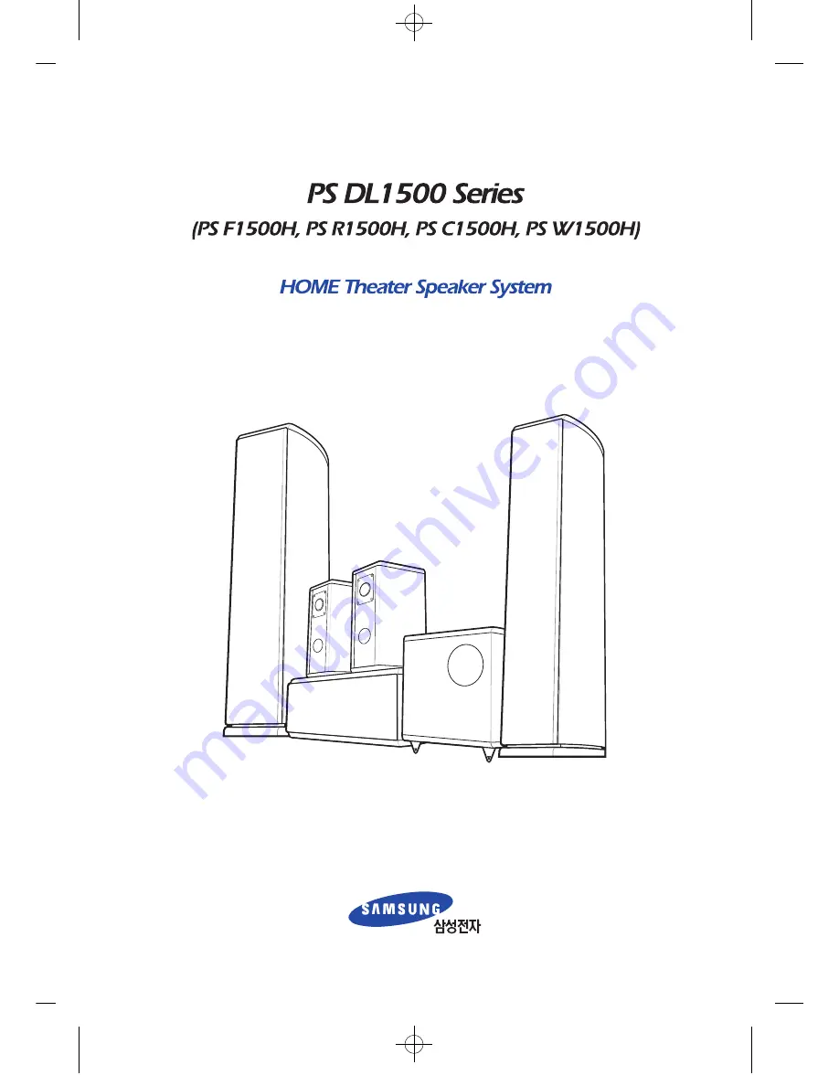 Samsung PS-C1500H Скачать руководство пользователя страница 1