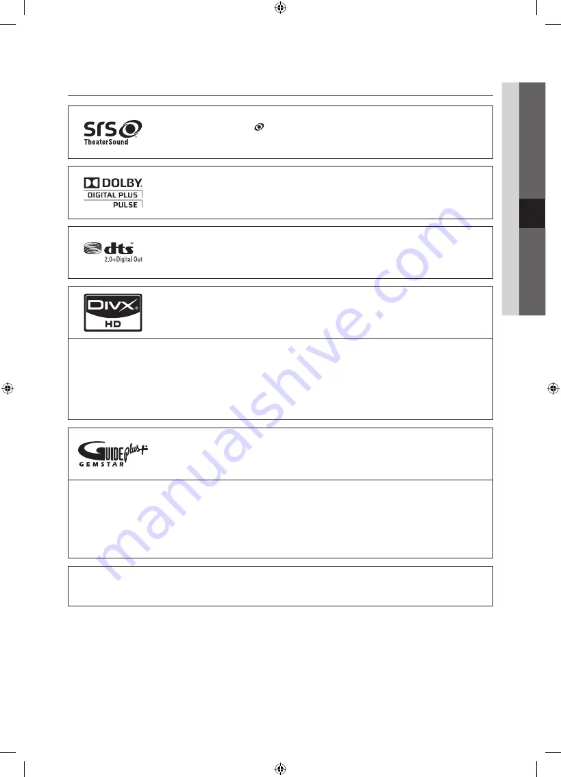 Samsung ps63c7700yw User Manual Download Page 61