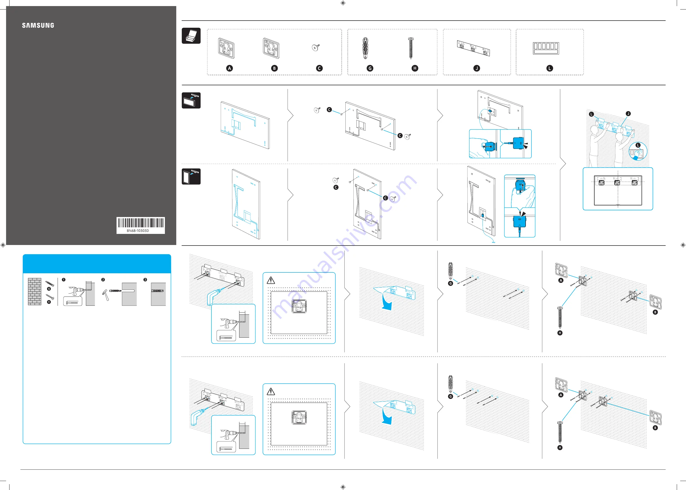 Samsung QE32LS03TBKXRU Installation Manual Download Page 1