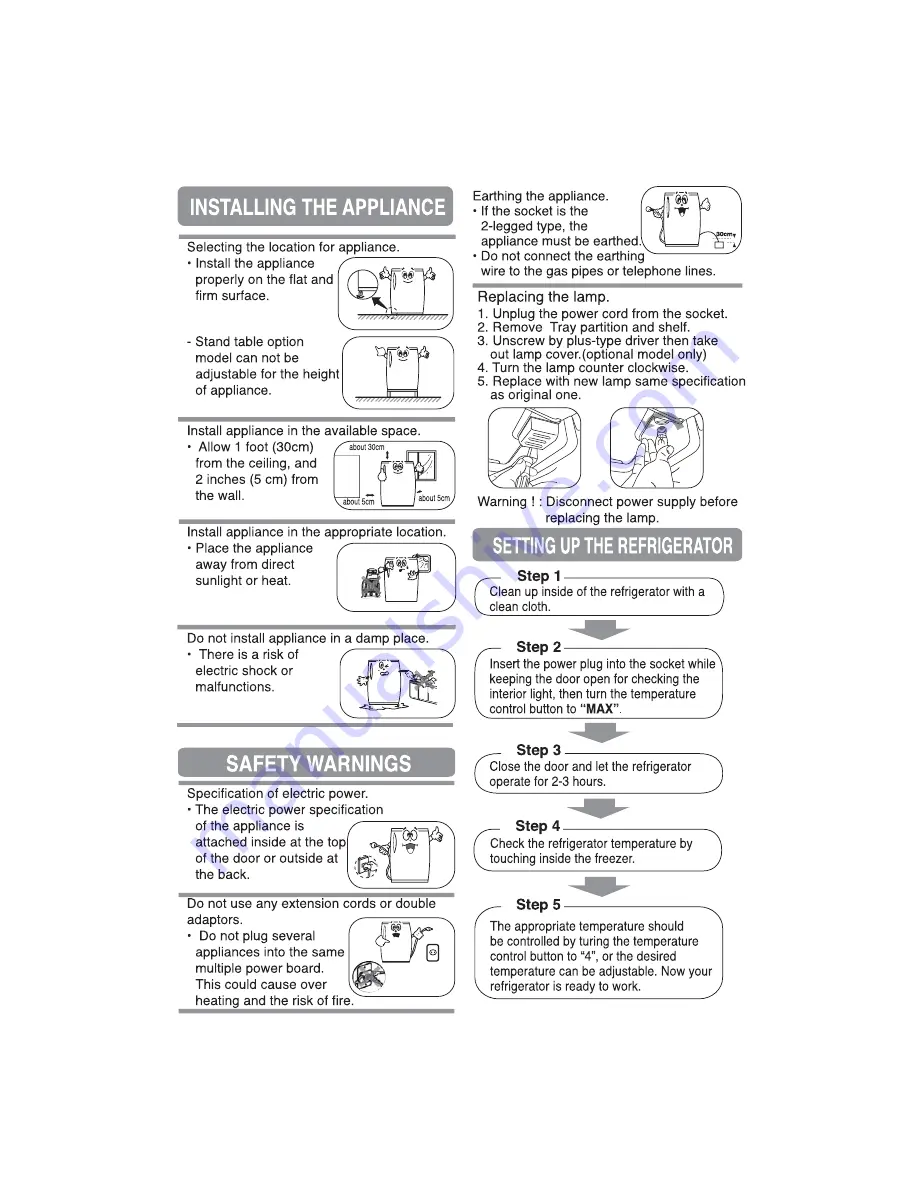 Samsung RA21FASW Owner'S Instructions Manual Download Page 3