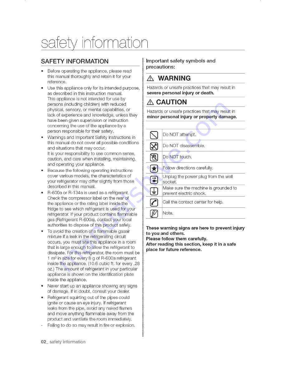 Samsung RF32FMQDBSR/AA, RF32FMQDBSR/AA User Manual Download Page 2