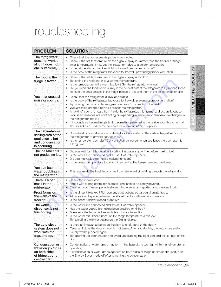 Samsung RF32FMQDBSR/AA, RF32FMQDBSR/AA User Manual Download Page 25