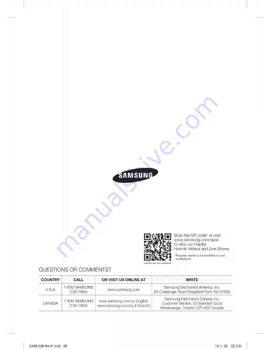 Samsung RF32FMQDBSR/AA, RF32FMQDBSR/AA User Manual Download Page 28