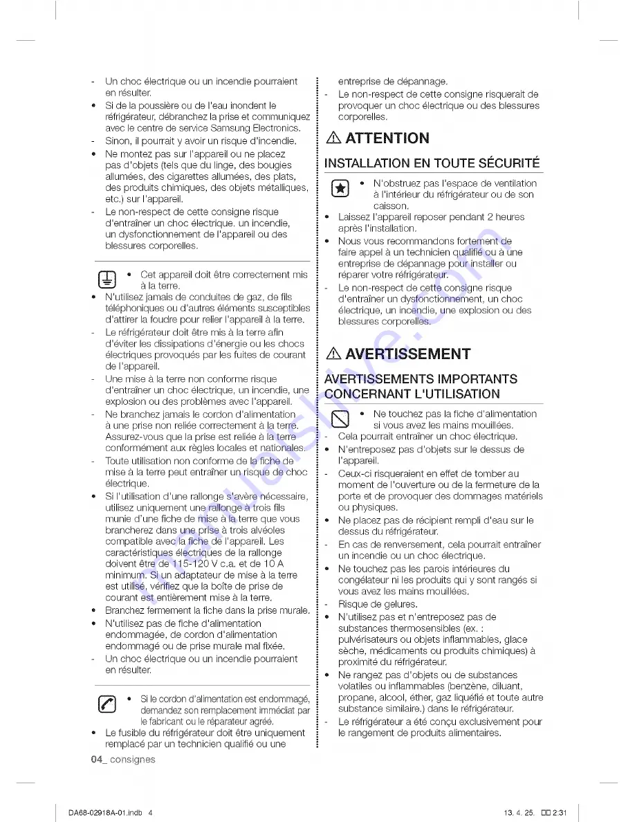 Samsung RF32FMQDBSR/AA, RF32FMQDBSR/AA User Manual Download Page 32