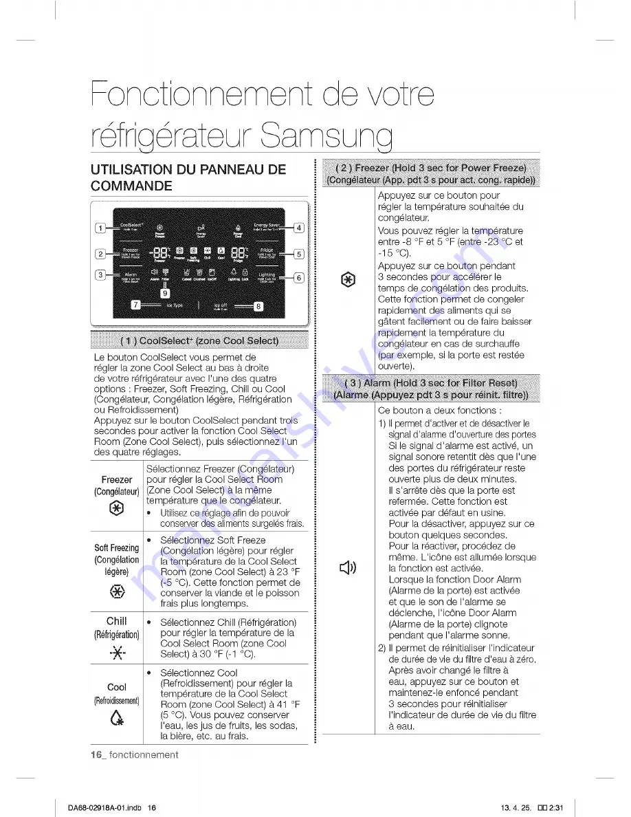 Samsung RF32FMQDBSR/AA, RF32FMQDBSR/AA User Manual Download Page 44