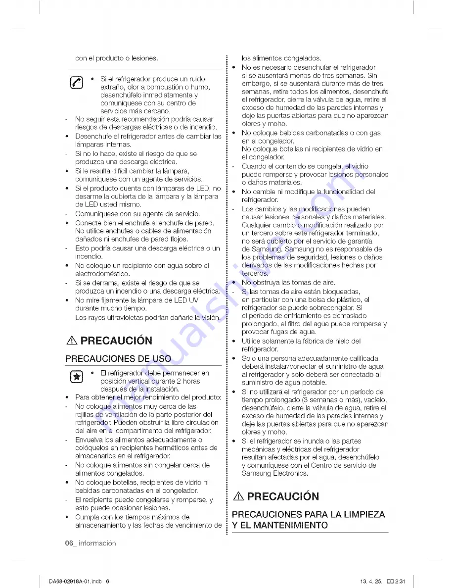 Samsung RF32FMQDBSR/AA, RF32FMQDBSR/AA User Manual Download Page 62