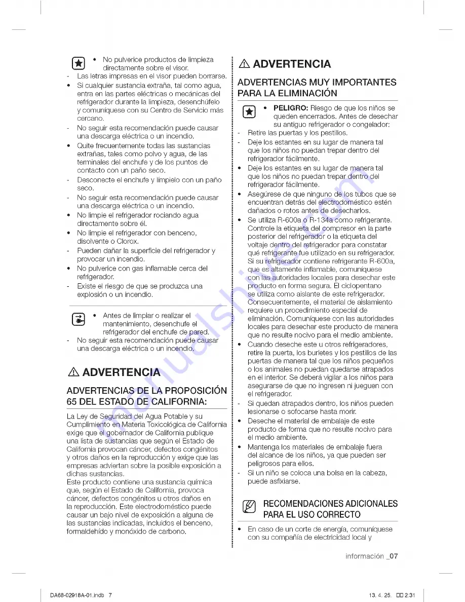 Samsung RF32FMQDBSR/AA, RF32FMQDBSR/AA User Manual Download Page 63