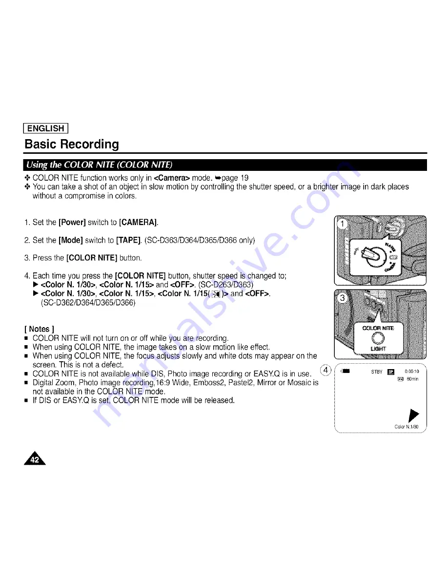 Samsung SC-D263 Скачать руководство пользователя страница 46