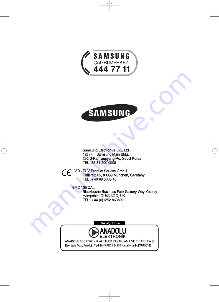 Samsung SC8461 Operating Instructions Manual Download Page 24