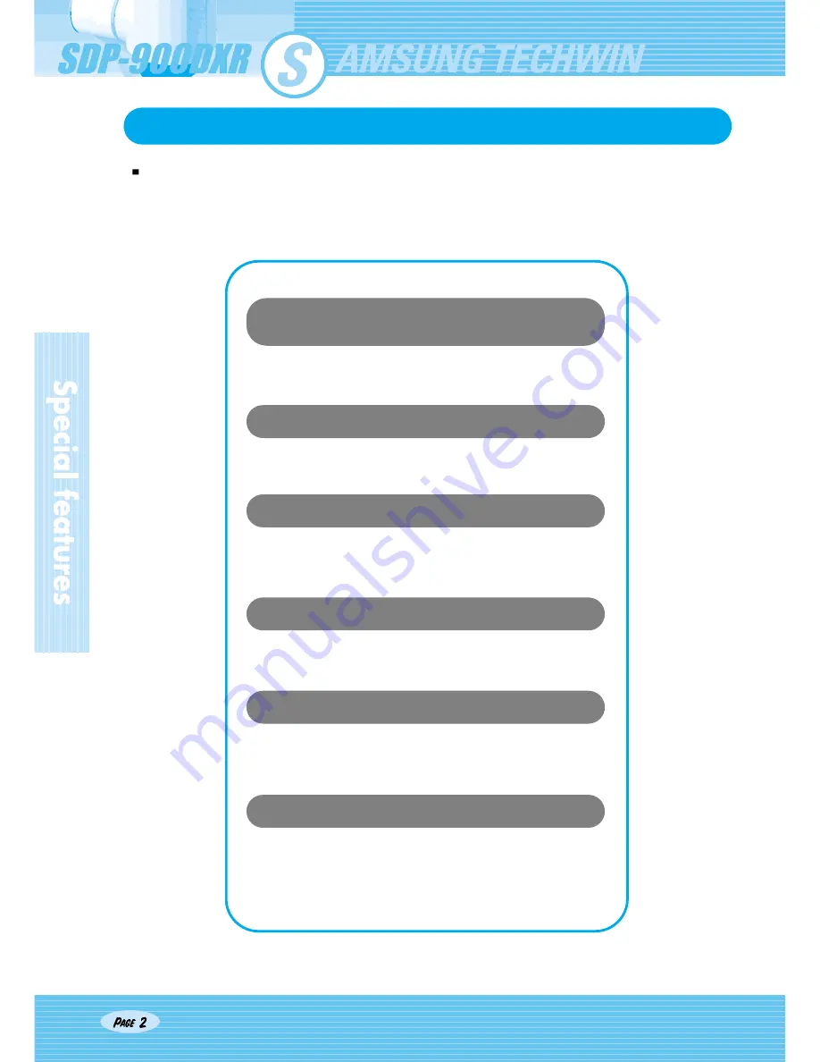 Samsung SDP-9000DXR User Manual Download Page 2