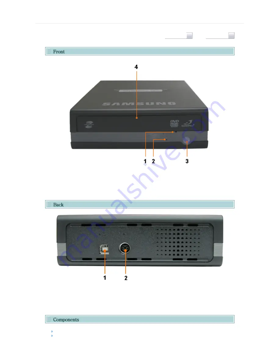 Samsung SE-S204N - TruDirect External 20x DVD-RW Скачать руководство пользователя страница 8