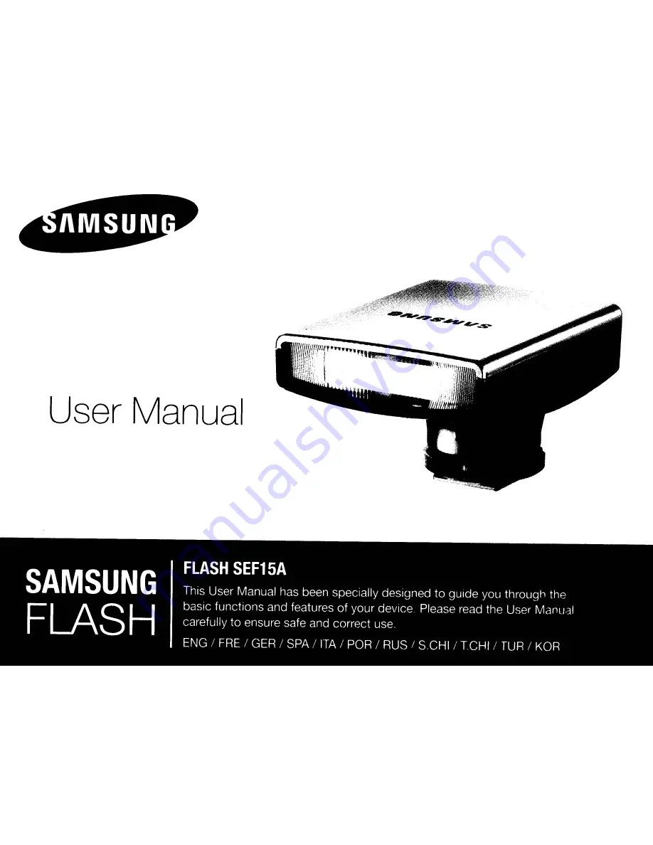 Samsung SEF15A User Manual Download Page 1