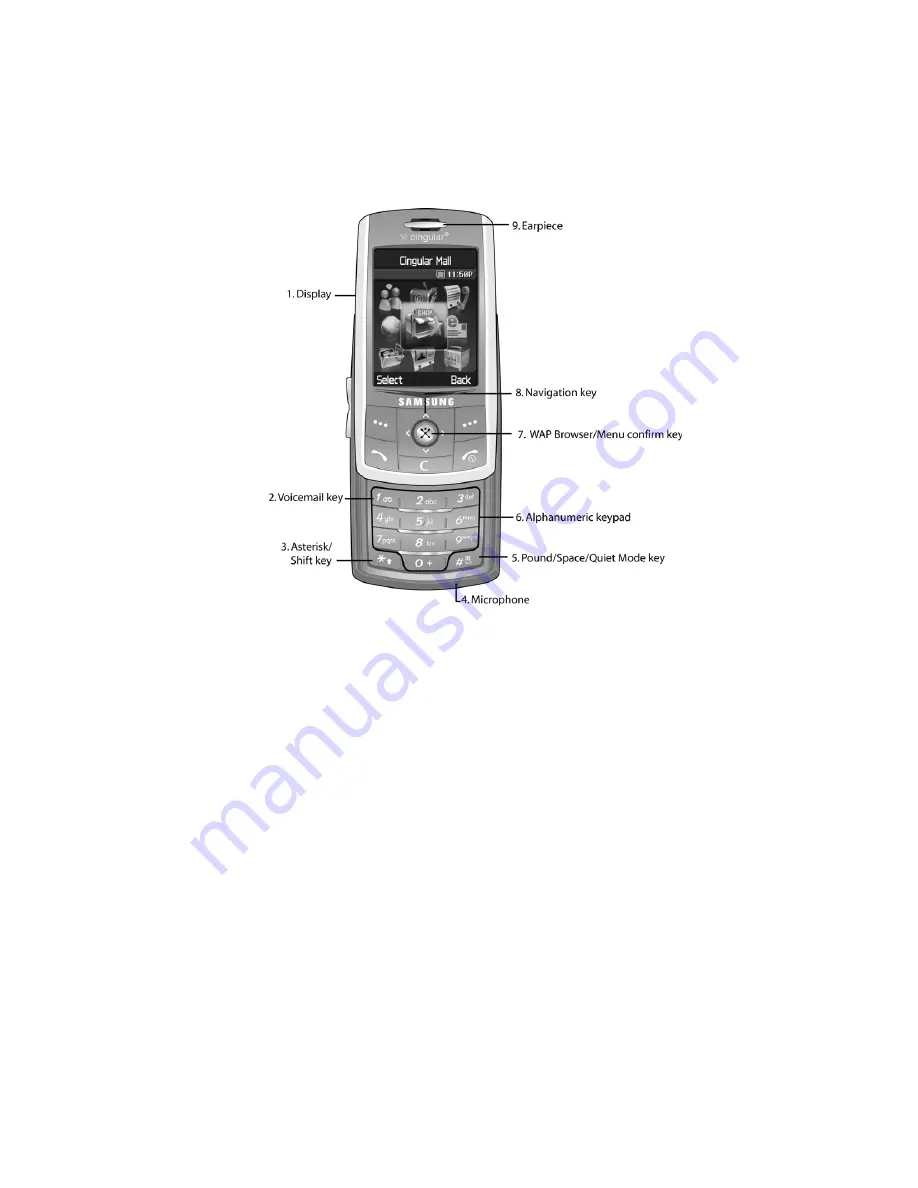 Samsung SGH d807 - Cell Phone - AT&T Скачать руководство пользователя страница 15