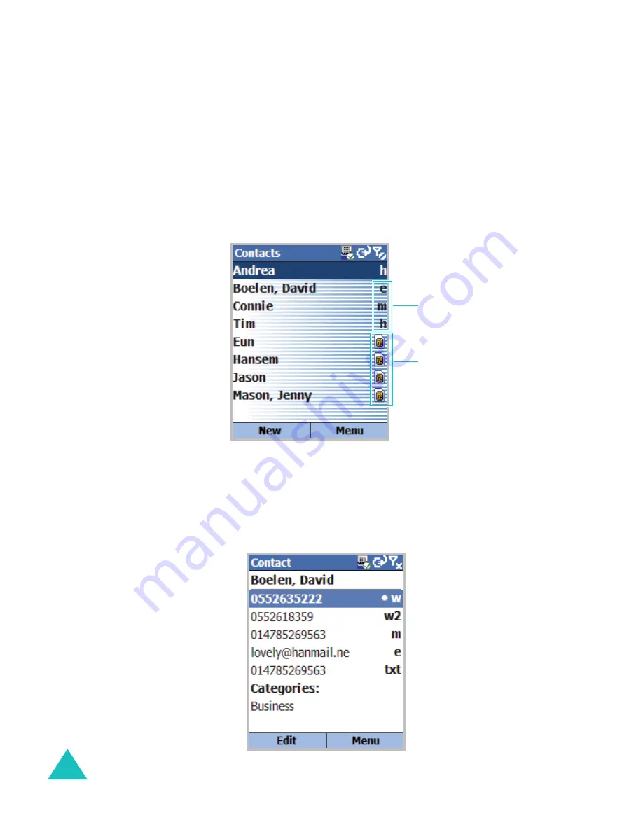 Samsung SGH-i270 User Manual Download Page 158