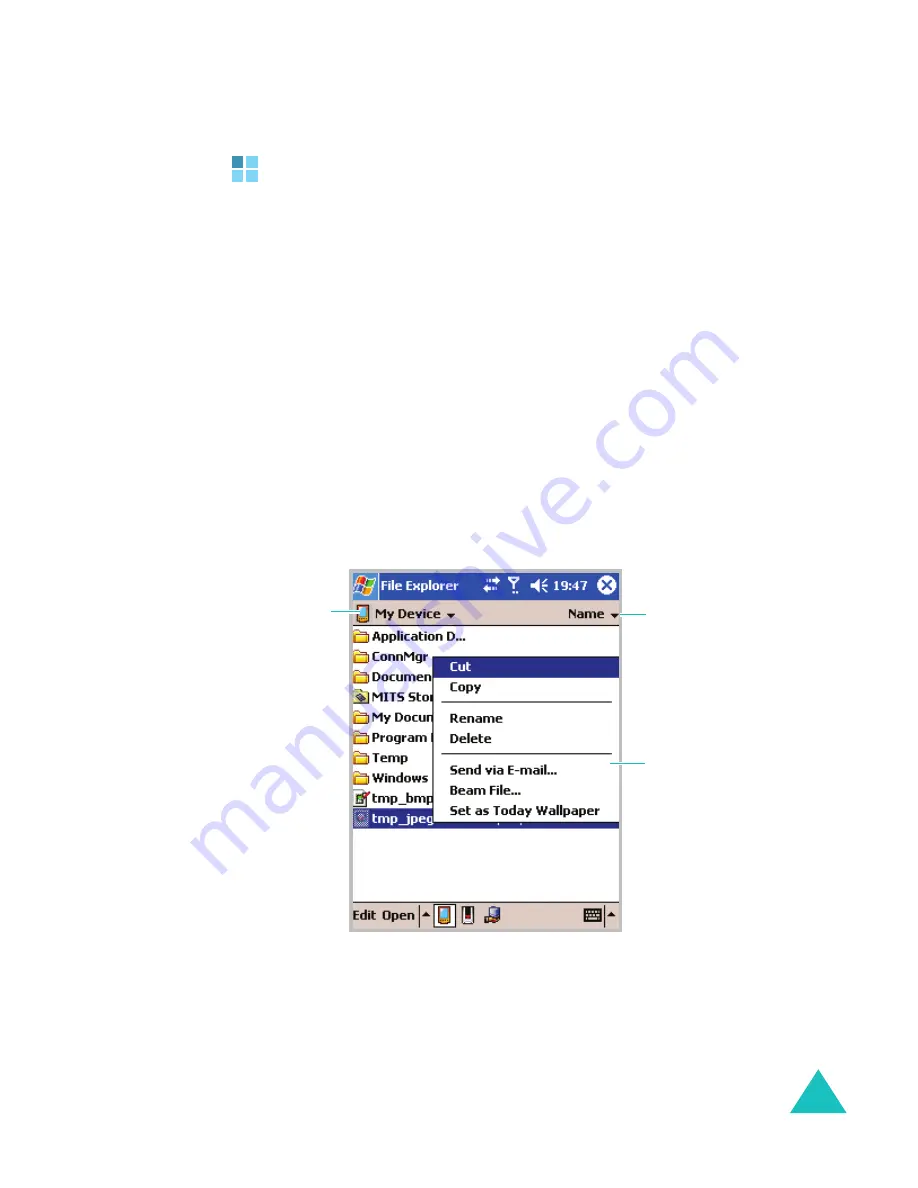 Samsung SGH-i700 Series User Manual Download Page 261