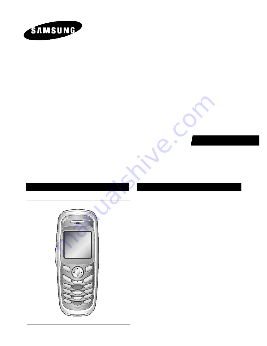 Samsung SGH SGH X105 Скачать руководство пользователя страница 1