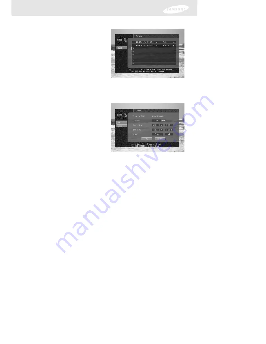 Samsung SIR-TS160 Owner'S Manual Download Page 70