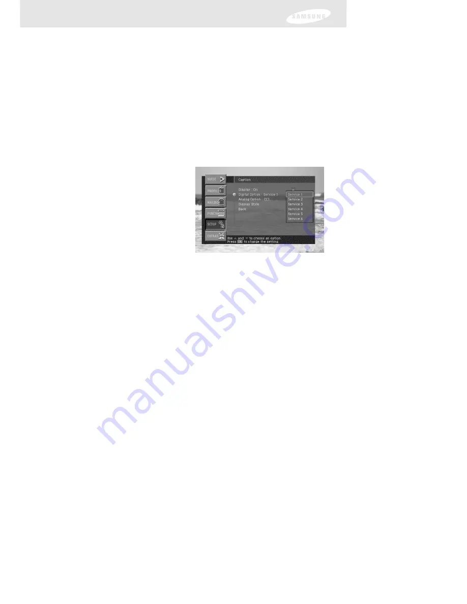 Samsung SIR-TS160 Owner'S Manual Download Page 87