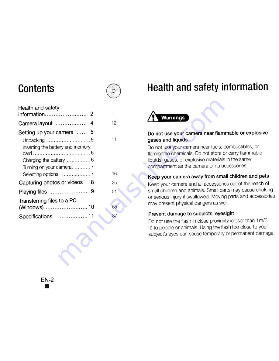 Samsung SL720 - Digital Camera - Compact Quick Start Manual Download Page 2