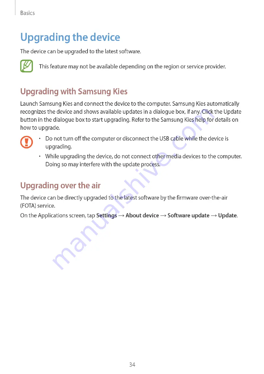 Samsung SM-T210 User Manual Download Page 34