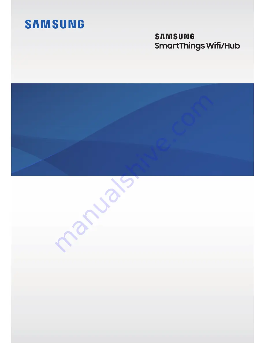 Samsung SmartThings ET-WV523 User Manual Download Page 1