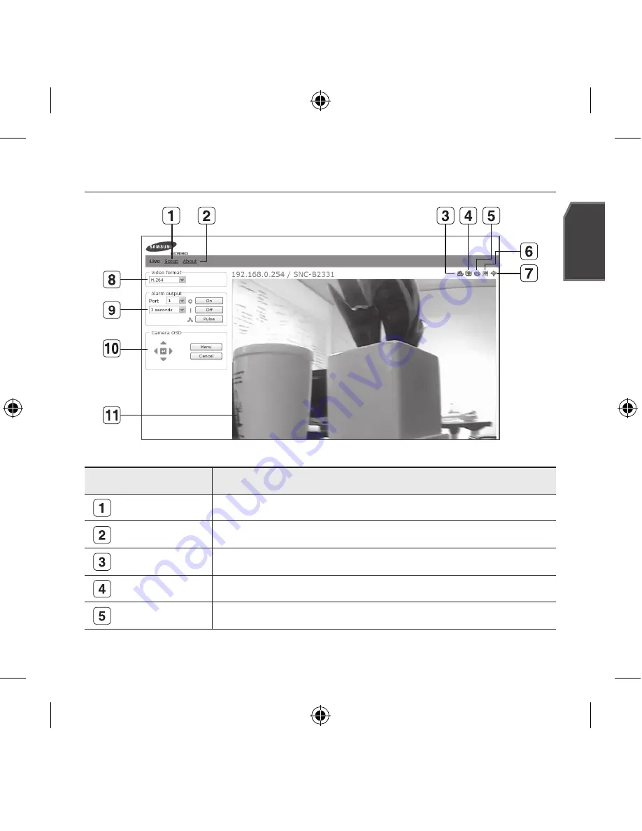 Samsung SNC-B2331 Quick Manual Download Page 11