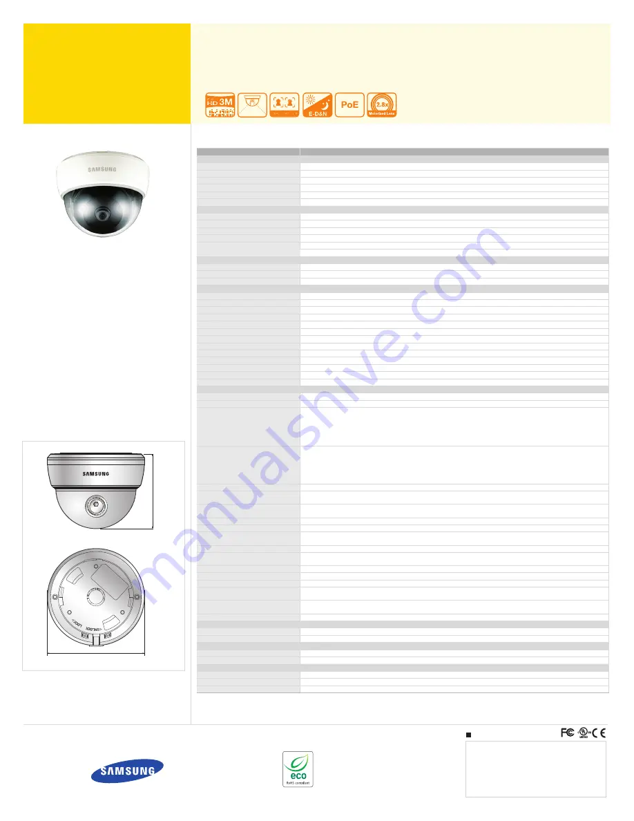 Samsung SND-7011 Specifications Download Page 2