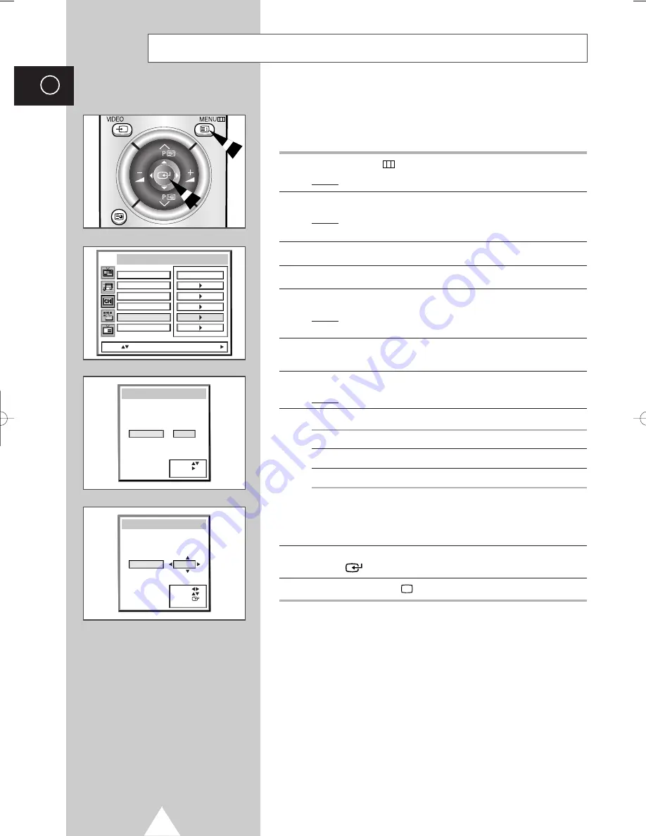 Samsung SP-42W5HF Owner'S Instructions Manual Download Page 24