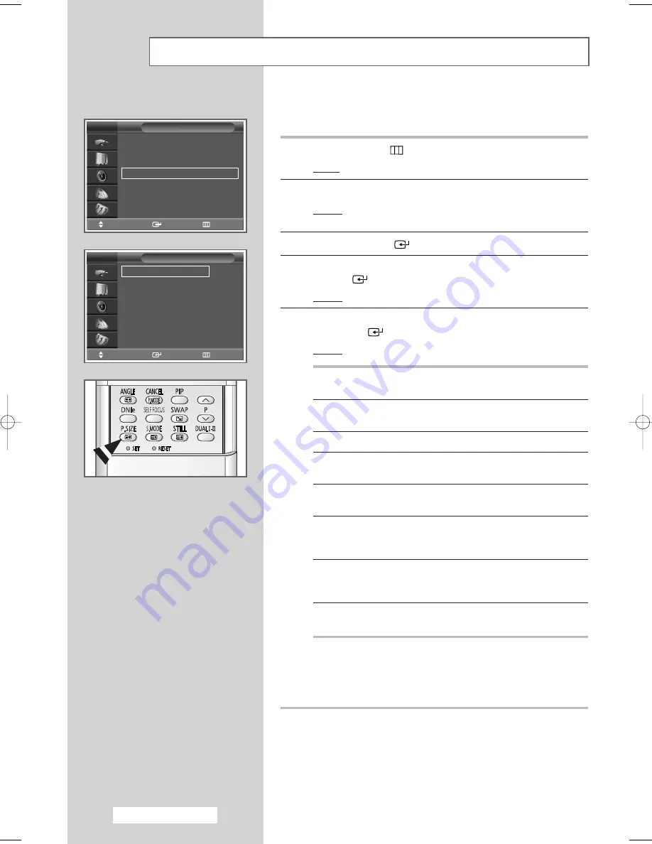 Samsung SP-43H3HT Owner'S Instructions Manual Download Page 32