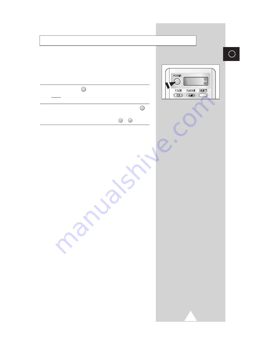 Samsung SP-43L2H Owner'S Instructions Manual Download Page 15