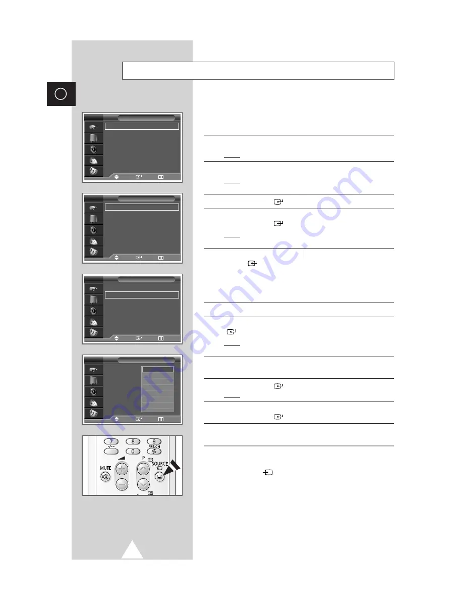 Samsung SP-43L2H Owner'S Instructions Manual Download Page 46