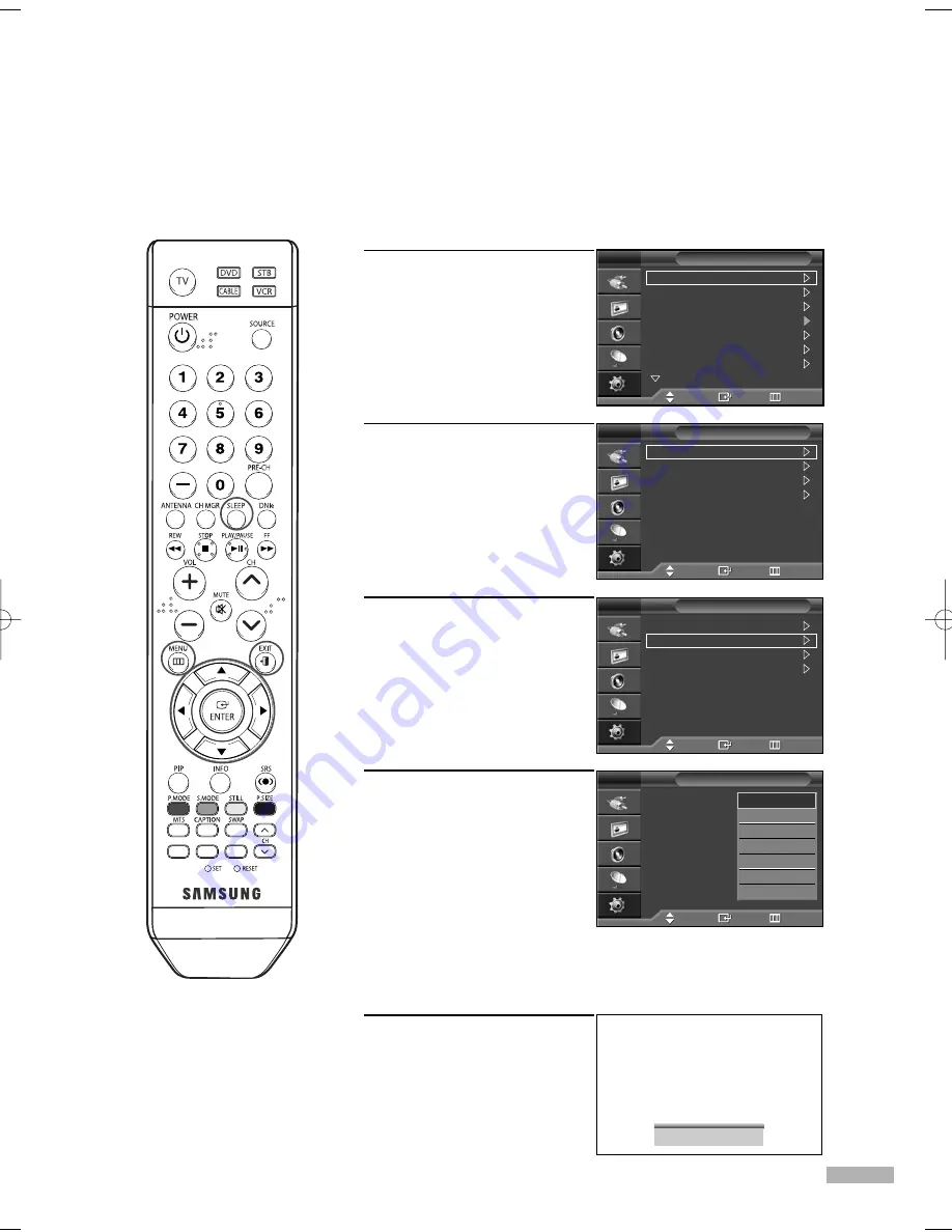 Samsung SP-50K3HV Owner'S Instructions Manual Download Page 43