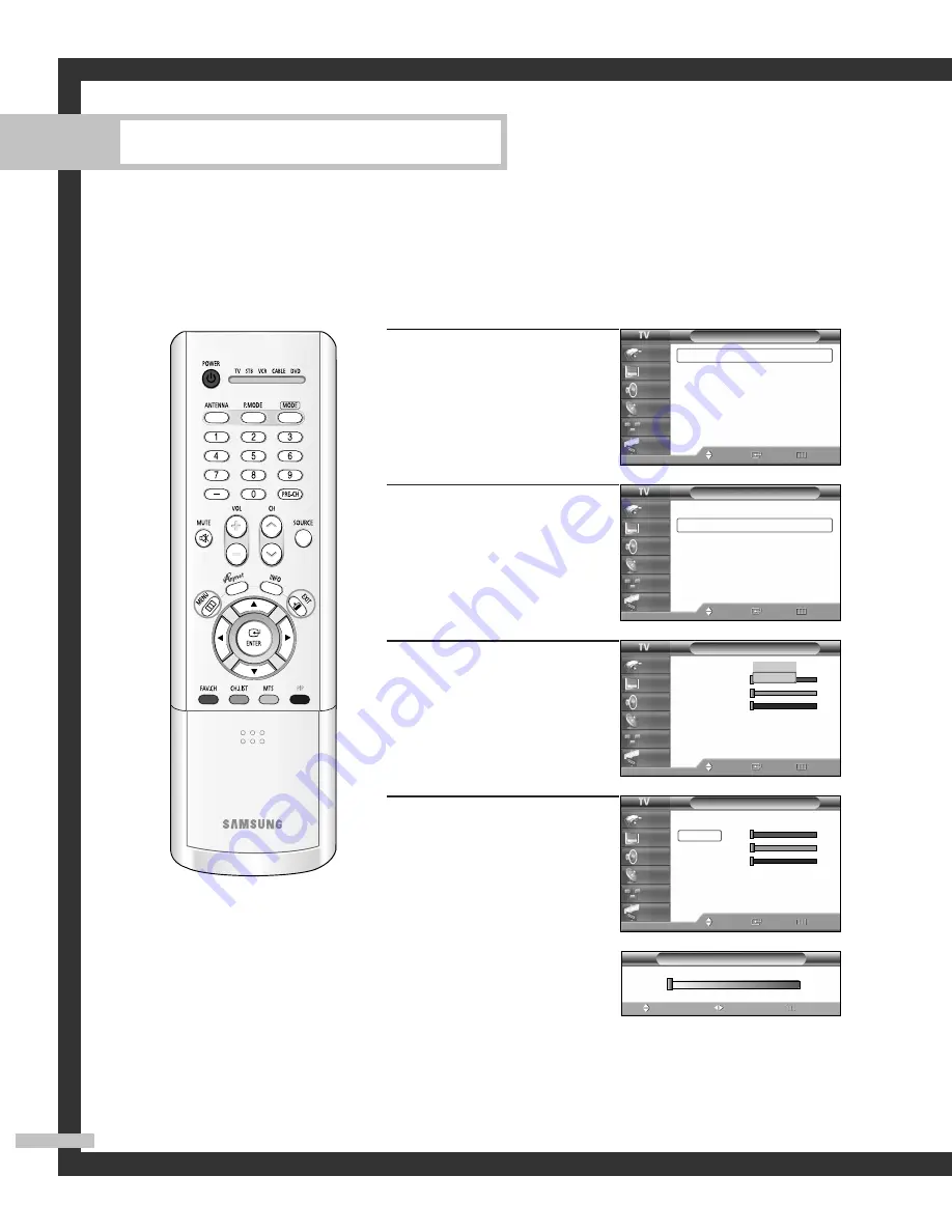 Samsung SP50L7HD Owner'S Instructions Manual Download Page 62