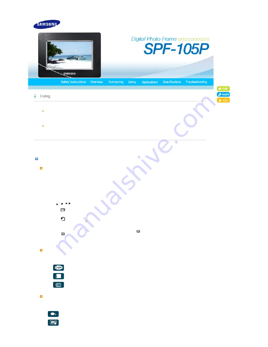 Samsung SPF-105P - Digital Photo Frame UbiSync USB Mini-PC Monitor User Manual Download Page 12