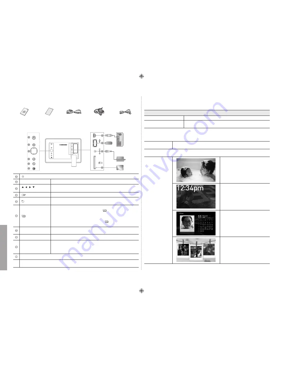 Samsung SPF-107H - Touch of Color Digital Photo Frame User Manual Download Page 6